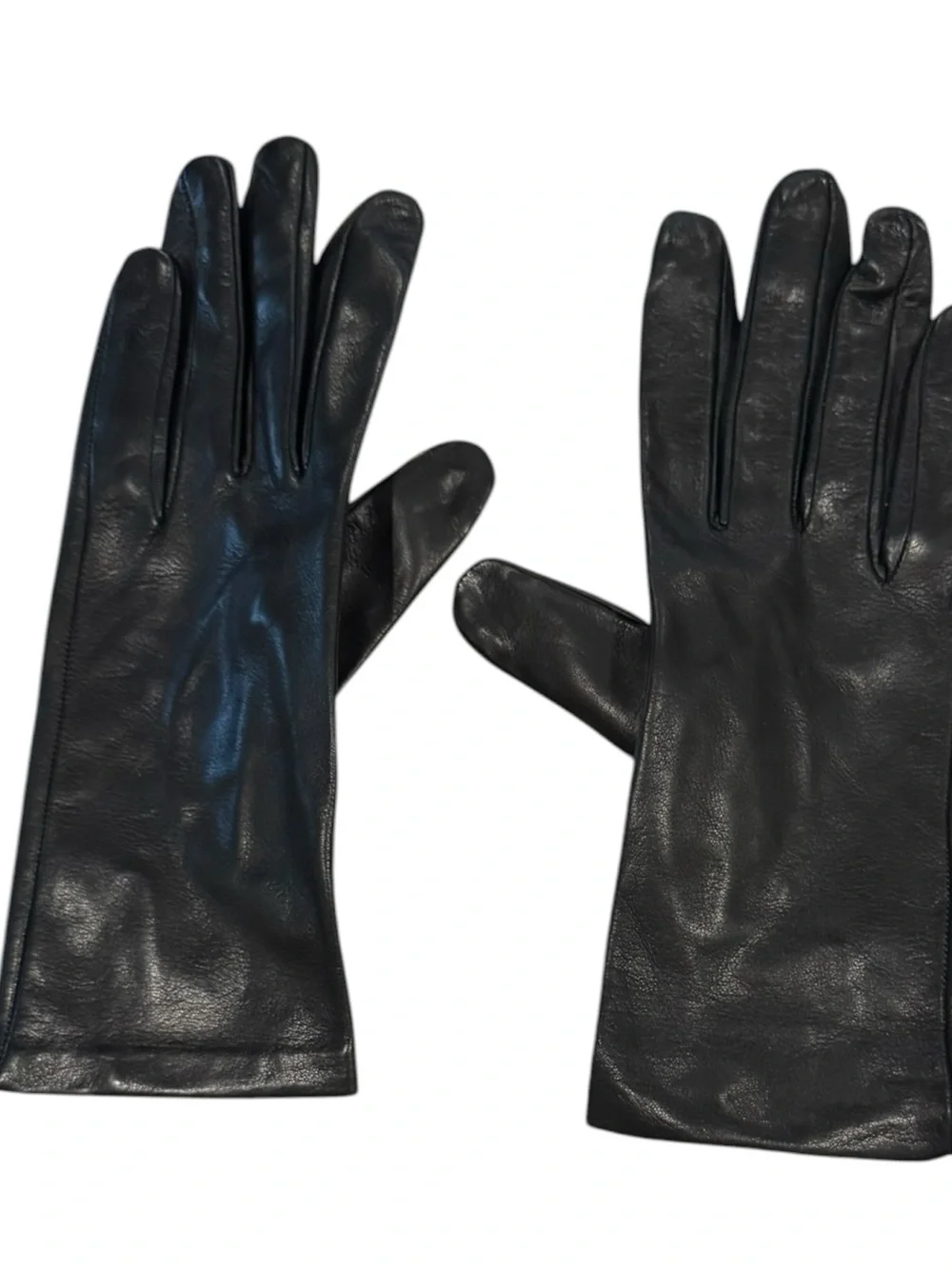 Vintage Classic soft Black Leather Gloves Sz S
